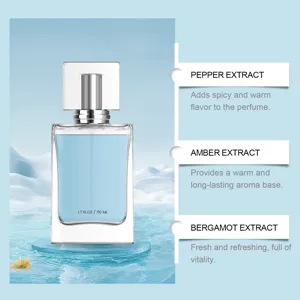 Fresh and natural couple perfume with 50ml capacity, long-lasting fragrance for daily use.