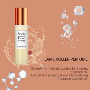 Detail view of Roxelis Flame Aroma roller perfume with long-lasting scent 10ml