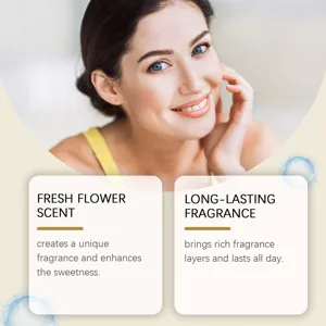 Detail van de frisse bloemengeur bodyspray voor langdurige dagelijkse frisheid en comfort.