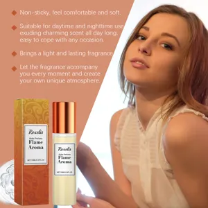 Detail of Roxelis Flame Aroma roller perfume with 10ml citrus berry long-lasting scent.