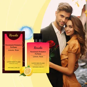 Lemon Rose Romantic Perfume Long Lasting Fresh Floral Fragrance Natural Spray Glass Bottle Gift For Women