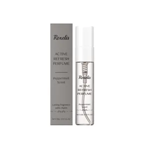 Verfrissend heren pepermunt parfum 5ml draagbare sportgeur met stijlvolle fles en verpakking