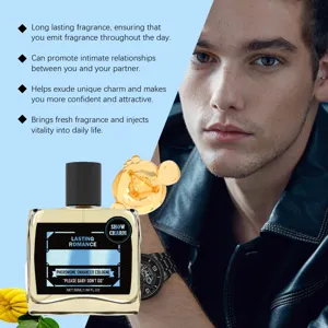 Men's pheromone cologne perfume 50ml long lasting fresh fragrance for daily personal wear