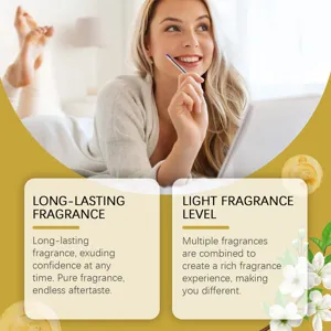 Natural fragrance women perfume long lasting fresh floral scent botanical essence detail view