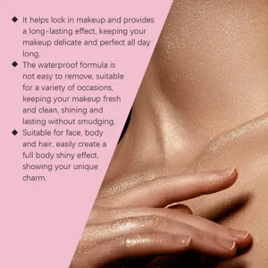 Vista dettagliata dello spray fissante brillantinato per una lucentezza duratura e idrorepellente.