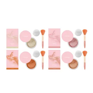 Eelhope Blurring Setting Powder with Brush and Puff Natural Long Lasting Makeup Multi Shades
