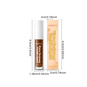 Zephoco liquid freckle pen with waterproof formula, smooth brush for natural faux freckles.