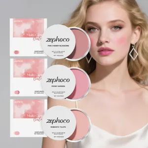 ZEPHOCO Multi Glow Balm Cremiges Rouge Set Natürliche Langanhaltende Feuchtigkeits Make-up