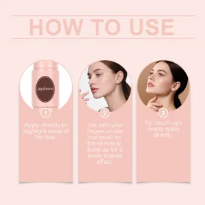 Step-by-step guide on how to use the zephoco champagne pink makeup stick for a natural look