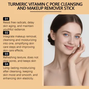 Detailed view of turmeric vitamin C cleansing stick benefits for radiant and clear skin