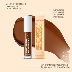 zephoco waterproof liquid freckle pen for natural looking face makeup detailing and wear.