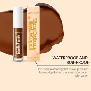 Zephoco waterproof freckle liquid pen for natural faux freckles makeup look 4ml easily