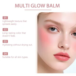 Multi Glow Balm Rouge cremige leichte Textur für natürliches Make-up und sanftes Verblenden.