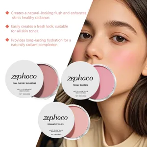 ZEPHOCO Multi Glow Balm Detailansicht mit cremigen Nuancen und natürlichem Glow Effekt.