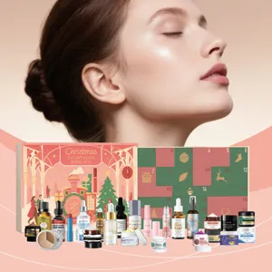 Noël Calendrier de l'Avent Maquillage Coffret Cadeau Soins de la Peau Hydratant Boîte de Beauté Vacances Cadeau Festif Pour Femmes