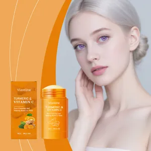 Turmeric Vitamin C Makeup Remover Stick Gentle Pore Cleansing Balm Moisturizing Facial Cleanser Balm Stick For Skin Care