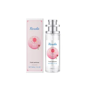 Roxelis 30ml Rose Scented Perfume Long Lasting Fresh Eau De Toilette Spray For Women