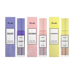 Roxelis Roll-on Parfum-Set mit Night, Nourish und Confidence Varianten 10ml