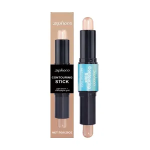 ZEPHOCO 2 in 1 dual-ended contour and highlighter stick for precise facial definition.