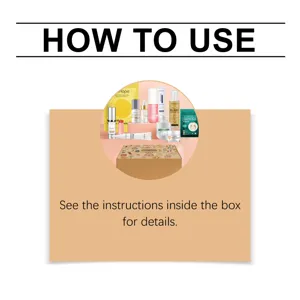 Geheimnisvolle Schönheitsgeschenkbox mit feuchtigkeitsspendenden Hautpflegeprodukten.