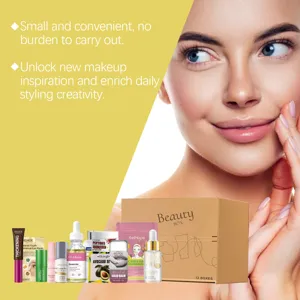 Beauty gift set facial skin care hydrating moisturizing anti aging serum eye mask cosmetic box