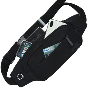 Large Capacity Sport Waist Bag For Men Women Waterproof Fanny Pack Multi-Pocket Belt Bag For Running Hiking Outdoor Travel