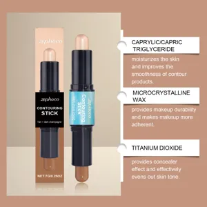 ZEPHOCO double-ended contour and highlight stick for natural face definition and long wear.