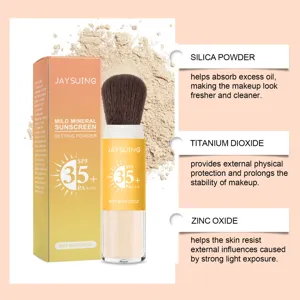 JAYSUING Oruktiki Poudra Iliou SPF 35+ Elegchos Elaiotitas Adiavrochi Eleftheri Poudra