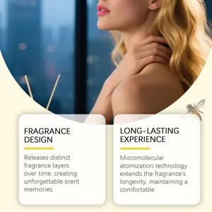 Dettaglio dello spray profumato con tecnologia di atomizzazione e design del profumo