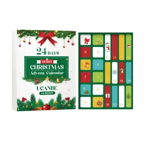 UCANBE Weihnachts Adventskalender 2024, 24 Tage Beauty Überraschung Box Geschenk Set.