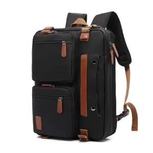 Mochila para Portátil de Gran Capacidad para Hombre Negocios Viajes Bolso para Computadora Multifuncional Impermeable de Tela Oxford