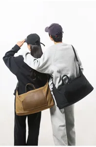 Grand sac de voyage en toile grande capacite sac a epaule retro loisirs pour voyage