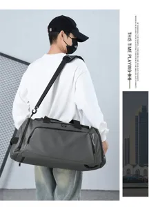 Grand sac de sport fitness grande capacité imperméable voyage sac de voyage séparation