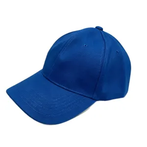 Solid royal blue baseball cap for men and women, casual curved brim sun protection hat.