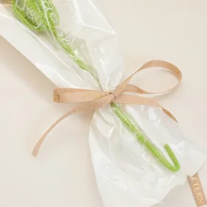 Handmade crochet flower bouquet everlasting gift wrapped with ribbon for special decoration.