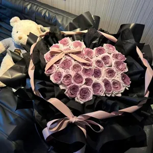 Valentinstag Konservierte Seife Rosen Blumenstrauß Herzförmige Geschenkbox Romantisches Blumen Geschenk Für Frauen