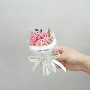 Mini preserved dried flower bouquet gypsophila gift for teachers and party decoration