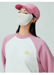 Maschera solare in seta di ghiaccio con protezione oculare 3D, maschera traspirante anti-UV per l'estate.