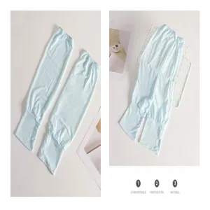Manchettes de protection solaire en soie de glace pour activités d'été, protège-bras respirants.