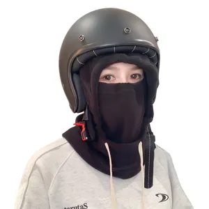 Winter cycling balaclava fleece face mask windproof thermal warm neck gaiter for outdoor skiing.
