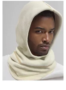 Outdoor fleece cycling balaclava warm winter ski hat scarf face mask integrated hood for men sports