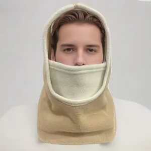 Winter Thermal Fleece Balaclava Windproof Cycling Ski Mask Hooded Neck Warmer Outdoor Sports Cap For Men And Women