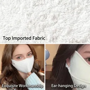 Masque de protection d'hiver en peluche épais et chaud pour l'extérieur et oreilles