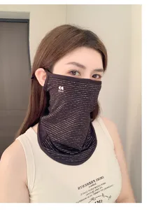 2026 New nylon sun protection face mask UV block outdoor breathable neck cover stylish
