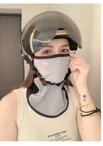 Sun protection face mask nylon UV-resistant outdoor cycling breathable sunshade cover.