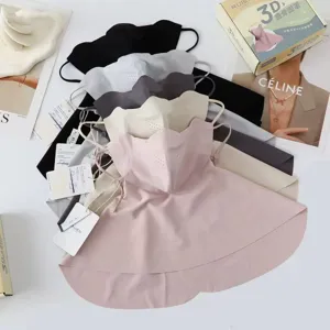 Women Summer Sun Protection Face Mask Breathable Ice Silk UV Protection Neck Shield Outdoor Cycling Face Cover