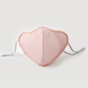 Fashionable pink fleece windproof face mask for women winter warm dustproof outdoor cycling