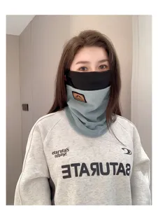 Thermal fleece neck gaiter winter windproof face mask ski cycling outdoor sports cold weather
