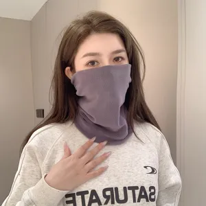 Winter Thermal Fleece Cycling Neck Gaiter Windproof Warm Face Mask Scarf For Men Women Outdoor Sports Cold Weather