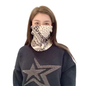 Winter cycling neck gaiter windproof warm face mask for women and men stylish scarf